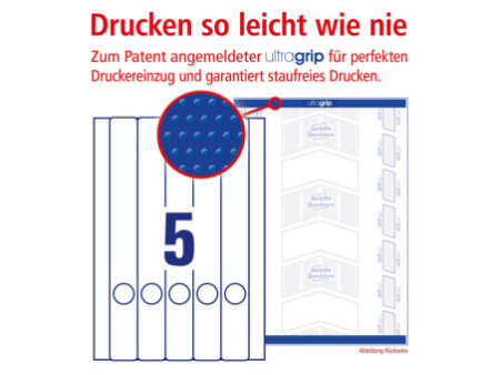 AVERY Zweckform Etiquette pour dos de classeur, 38 x 297 mm