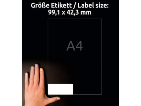 AVERY Zweckform Etiquette, 99,1 x 42,3 mm, blanc