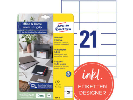 AVERY Zweckform Etiquette universelle Home Office 70x41 mm