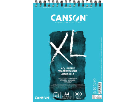 CANSON Bloc à croquis et études XL Aquarelle, A4