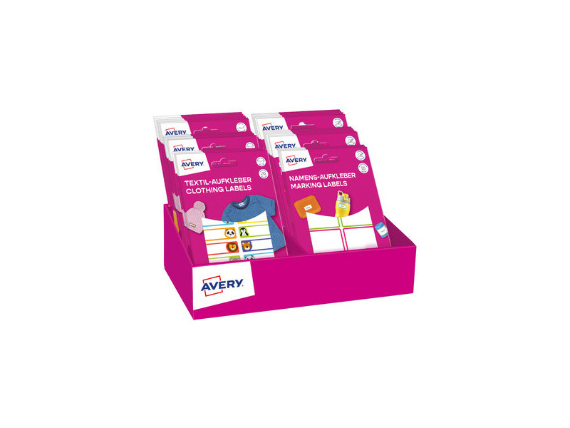 AVERY Assortiment Back-To-School Mix 2025, présentoir carton