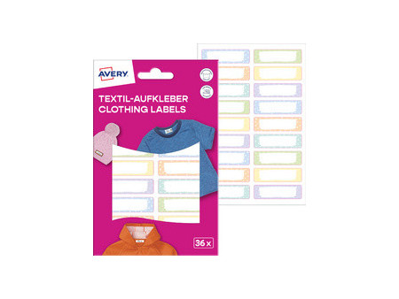 AVERY Étiquette pour textile, 13 x 45 mm, animaux