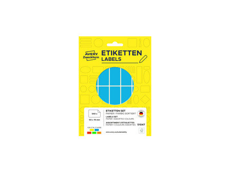 AVERY Zweckform Étiquette multi-usage, 50 x 19 mm, coloré