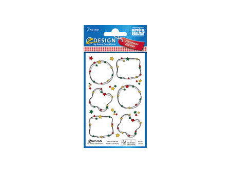 AVERY Zweckform ZDesign Sticker pour cadeau de Noel 'oval'