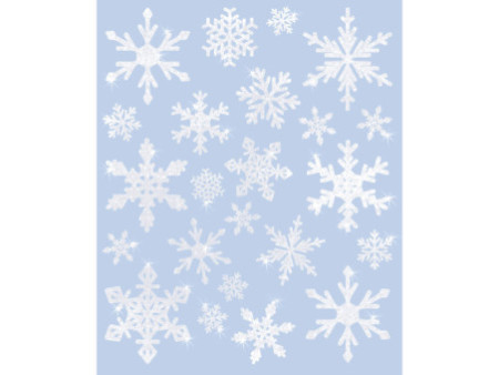 AVERY Zweckform ZDesign Image de fenêtre pour Noël, Flocons