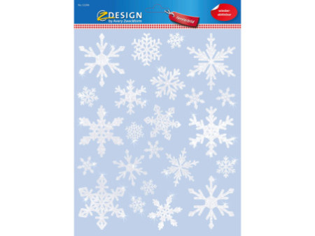 AVERY Zweckform ZDesign Image de fenêtre pour Noël, Flocons