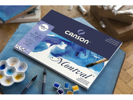 CANSON Bloc de papier aquarelle 'Montval', 400 x 500 mm