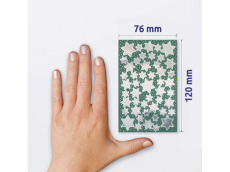 AVERY Zweckform ZDesign Stickers de Nöel 'étoiles', argent