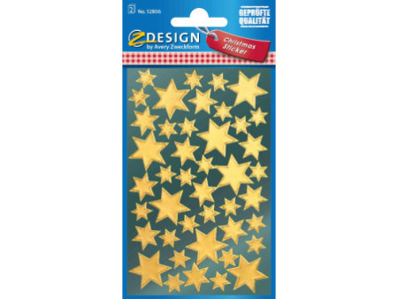AVERY Zweckform ZDesign Sticker de Noël 'Etoile', présentoir