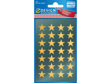 AVERY Zweckform ZDesign Sticker de Noël 'Etoile', présentoir