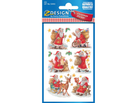 AVERY Zweckform ZDesign Sticker de Noël 'Père-Noël'