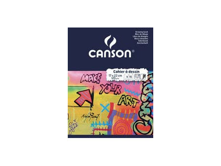 CANSON Cahier à dessin, uni, 120 g/m2, 170 x 220 mm