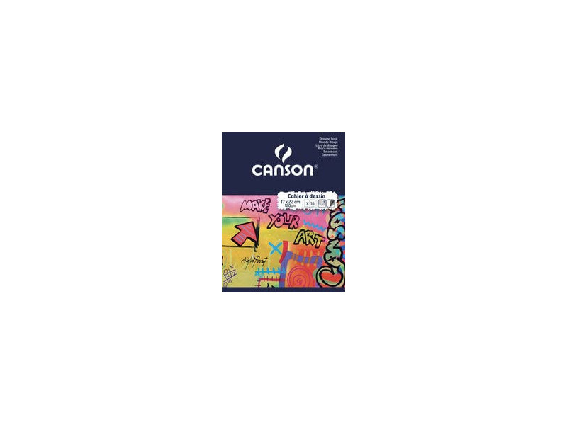 CANSON Cahier à dessin, uni, 120 g/m2, 170 x 220 mm