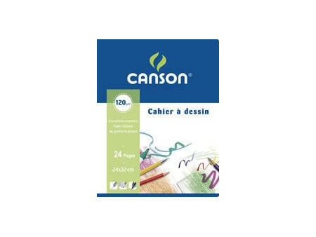 CANSON Cahier à dessin, uni, 120 g/m2, 170 x 220 mm