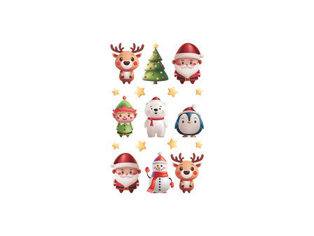 ZDesign Stickers de Noël 'Personnages étincelants'