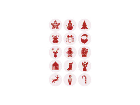 ZDesign Stickers de Noël 'Dessins brillants'