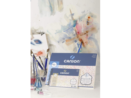 CANSON Bloc de papier Aquarelle, fin, 310 x 410 mm