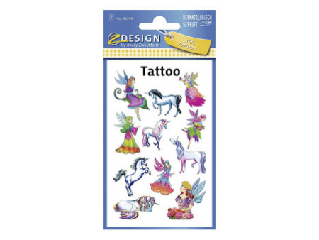 ZDesign KIDS Tatouages 'elfes, licornes', coloré