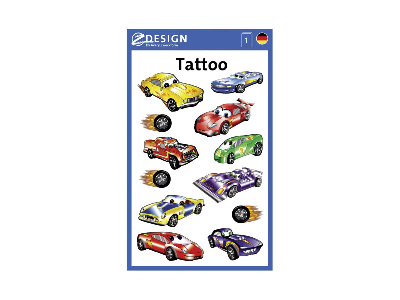 ZDesign KIDS Tatouages 'automobiles'