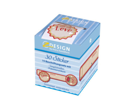 AVERY Zweckform ZDesign Cachet fraîcheur 'Made with Love'