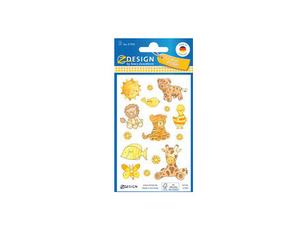 AVERY Zweckform ZDesign KIDS Sticker papier, jaune