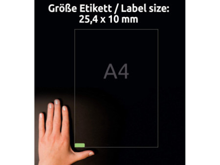 AVERY Zweckform Mini étiquette, 25,4 x 10 mm, vert
