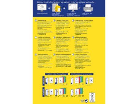 AVERY Zweckform Etiquette pour dos de classeur, 34 x 192 mm