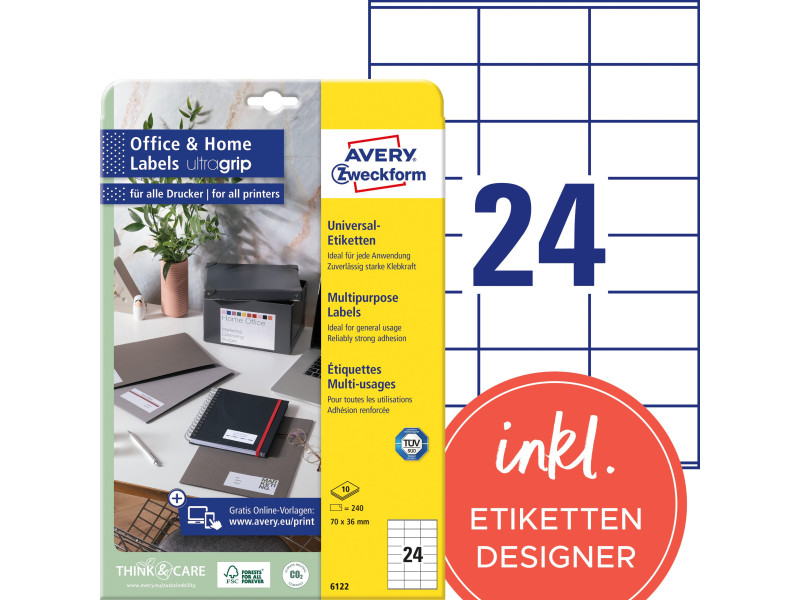 AVERY Zweckform Etiquette universelle Office&Home