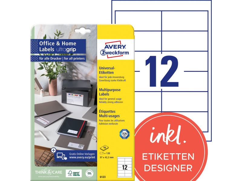 AVERY Zweckform Etiquette universelle Office&Home