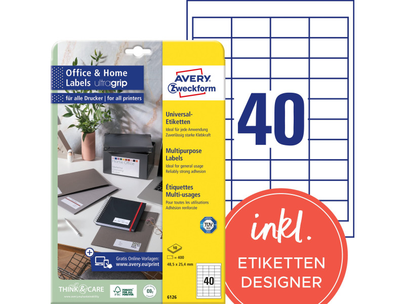 AVERY Zweckform Etiquette universelle Office&Home