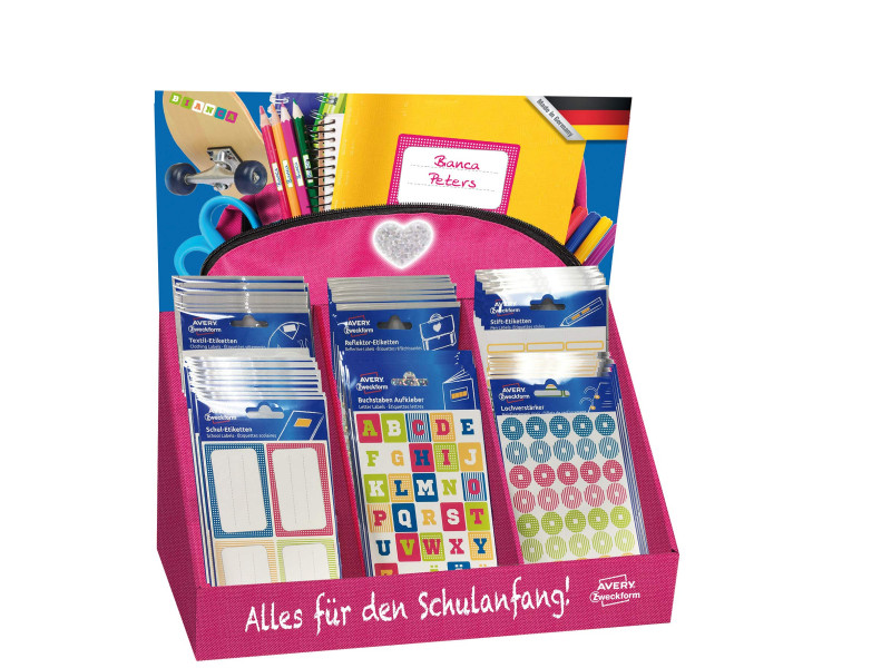 AVERY Zweckform Back To School - Assortiment, présentoir