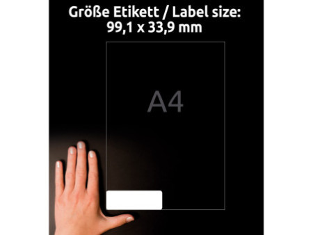 AVERY Zweckform QuickPEEL Etiquette d'adresse, 99,1 x 33,9mm