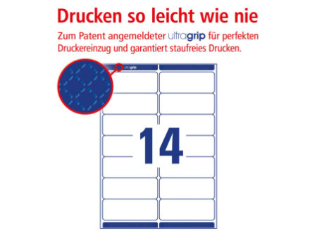 AVERY Zweckform QuickPEEL Etiquette d'adresse, 99,1 x 38,1mm