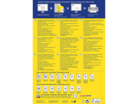 AVERY Zweckform QuickPEEL Etiquette d'adresse, 99,1 x 57 mm