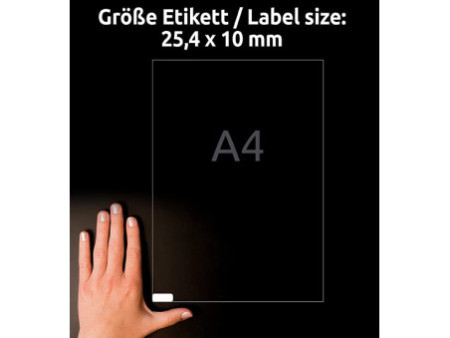 AVERY Zweckform Etiquette universelle, 25,4 x 10 mm, blanc