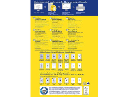 AVERY Zweckform Etiquette universelle, 96 x 50,8 mm, blanc