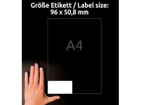 AVERY Zweckform Etiquette universelle, 96 x 50,8 mm, blanc