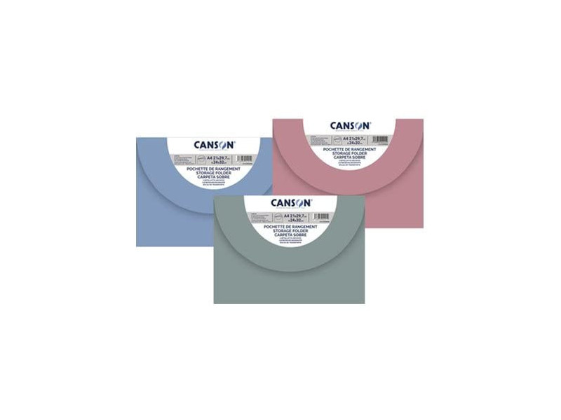 CANSON Pochette de rangement 'Couleurs pastel', 370 x 470 mm
