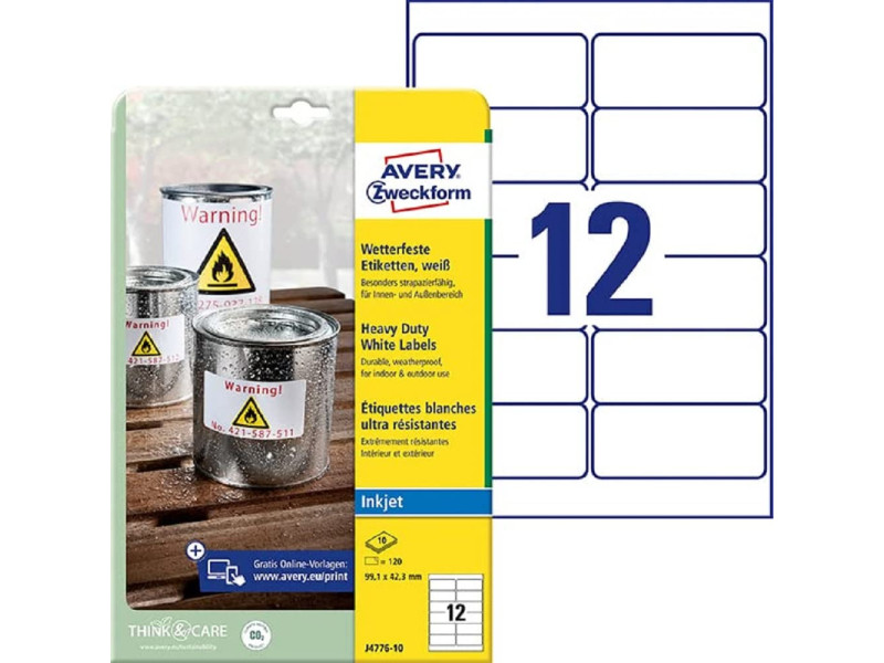 AVERY Zweckform Etiquette film, 99,1 x 42,3 mm
