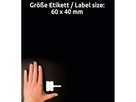 AVERY Zweckform Etiquettes pour câbles, 60 x 40 mm, blanc