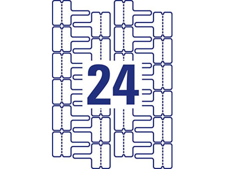AVERY Zweckform Etiquettes pour câbles, 60 x 40 mm, blanc