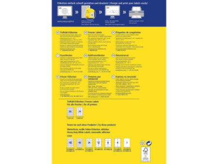 AVERY Zweckform Etiquette congélation, 99,1 x 67,7 mm, blanc