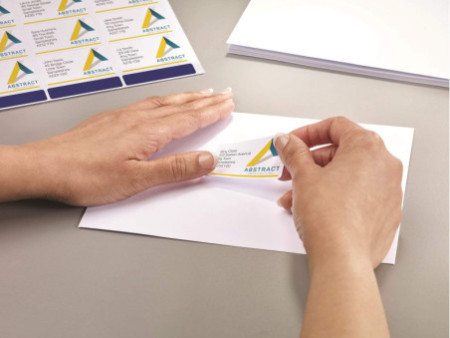 AVERY Etiquette SPECIAL pour timbres, 63,5 x 33,9 mm, blanc