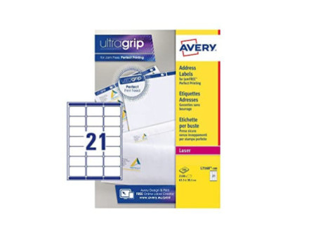 AVERY Etiquette d'adresse, 63,5 x 38,1 mm, blanc