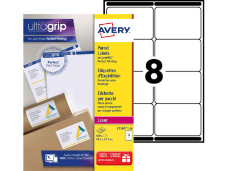 AVERY Etiquette d'expédition, 99,1 x 67,7 mm, blanc