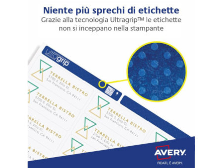 AVERY Etiquette d'expédition, 199,6 x 289,1 mm, blanc