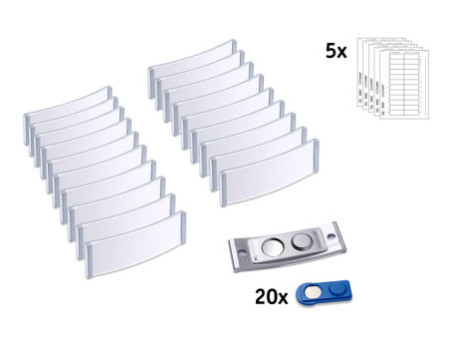 AVERY Zweckform Badge, 68 x 22 mm, set de 20, argent