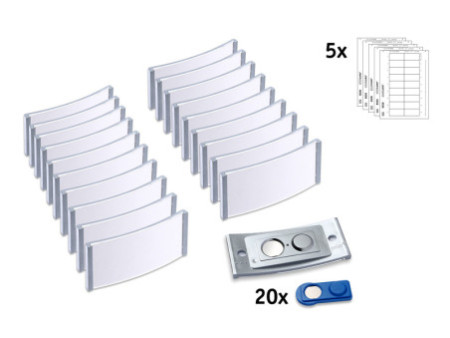AVERY Zweckform Badge, 70 x 30 mm, set de 20, argent