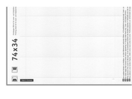 AVERY Zweckform Porte-nom, 80 x 34 mm, set de 10, argent