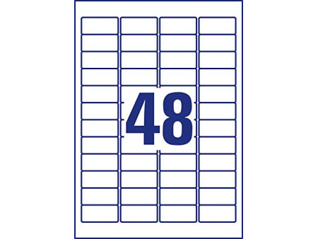 AVERY Zweckform Etiquette d'adresse, transp., 45,7 x 21,2 mm
